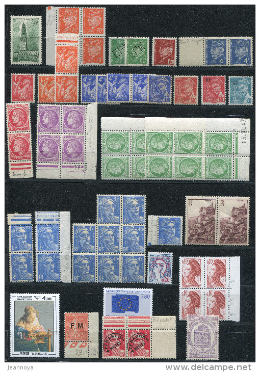 FRANCE - ENSEMBLE DE VARIÉTÉS ENTRE 1942 & 2000 - ** - B/TB - Unclassified