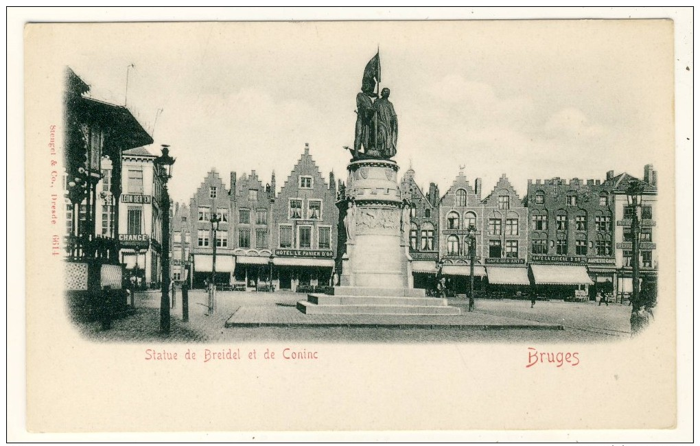 Bruges.Statue De Breidel Et De Coninc - Brugge