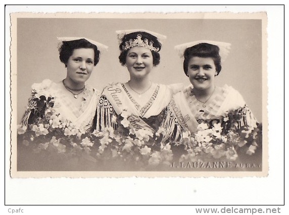 Carte Photo - Etel - Reines Des Thonniers De 1936? / Photographe J.Lauzanne Auray - Etel