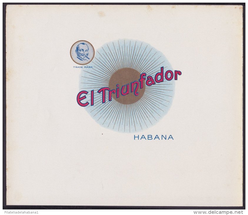 T101 CUBA TOBACCO. CIRCA 1930. LEBEL FABRICA DE TABACOS EL TRIUNFADOR HABANA. - Etiquetas