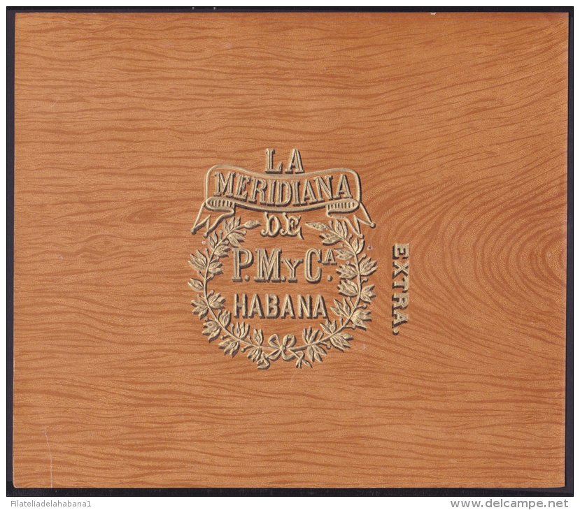 T104 CUBA TOBACCO. CIRCA 1930. LEBEL FABRICA DE TABACOS LA MERIDIANA DE P.M Y CA - Etiquetas