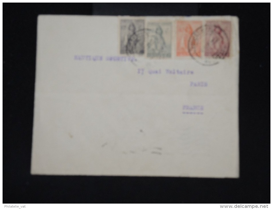 GUINEE PORTUGAISE - Enveloppe Pour La France En 1938 - Aff Plaisant Quadricolore - à Voir - Lot P9984 - Guinée Portugaise