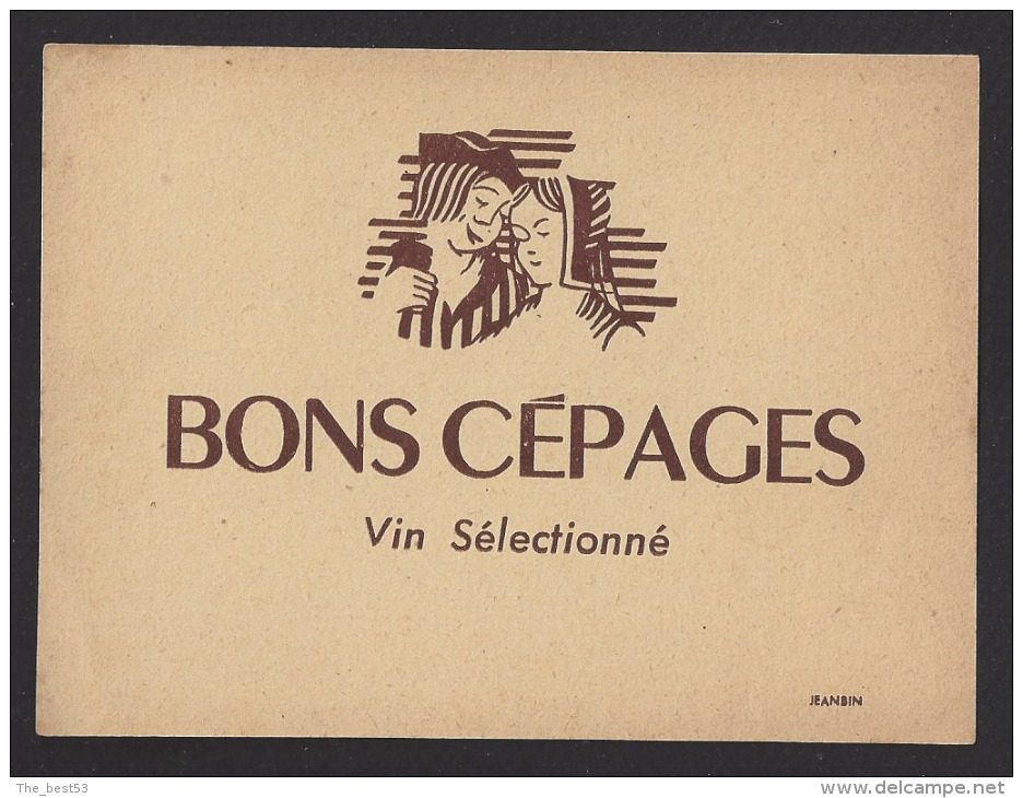 Etiquette De Vin De Table Sélectionné -  Bons Cépages    - Thème Couple -  Années 40 - Paare