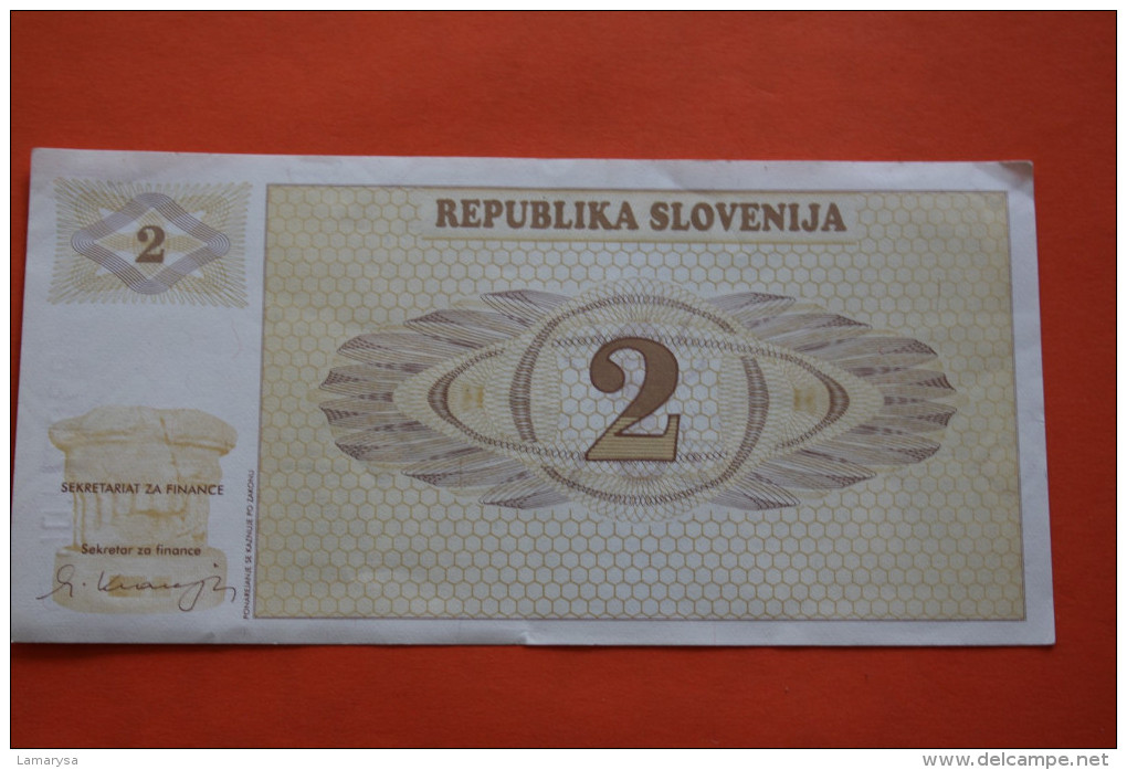 SLOVENIJA -- SLOVENIE  -> BILLET DE BANQUE BANK-BILL - Slovénie