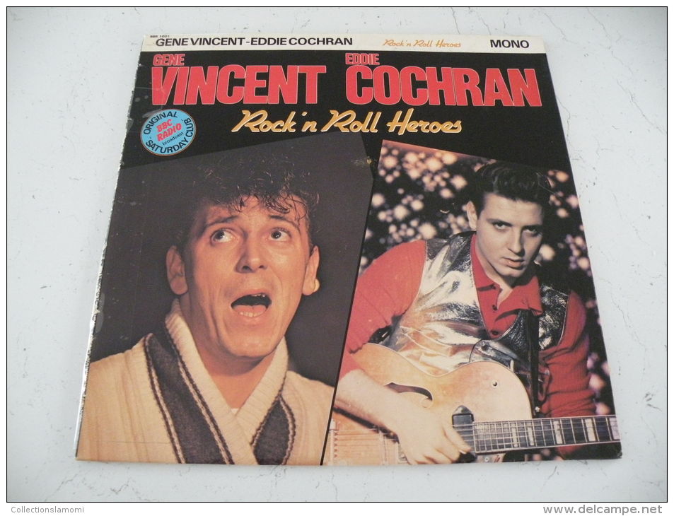 Vinyles 33T LP Original, Géne Vincent & Eddie Cochran, Rock'in Roll Héroes 1982 - - Rock