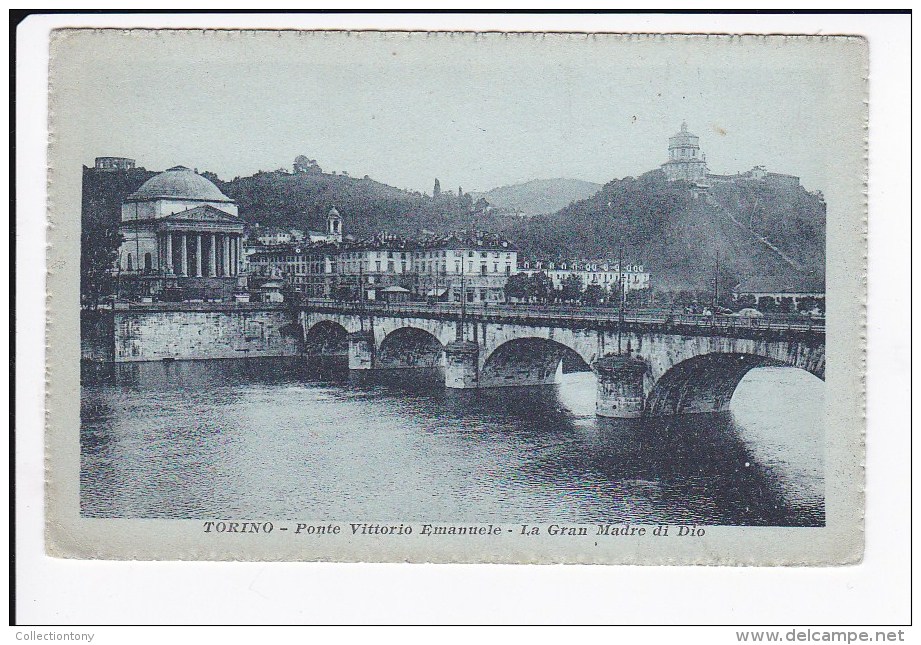 Torino -  Ponte Vittorio Emanuele - La Gran Madre Di Dio - Formato Piccolo - Non Viaggiata - Ponts