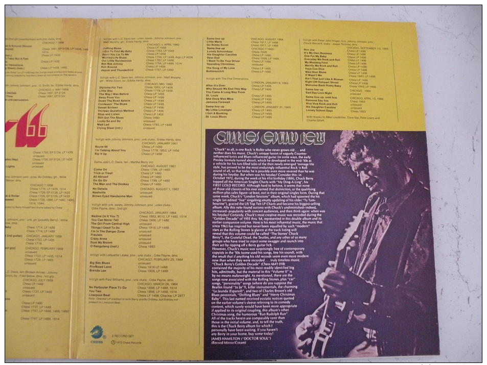 Chuck Berrys's, Golden Decade 1972 - Vinyle 33 T - LP - Double Album - Rock