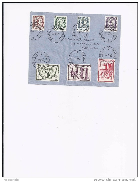 Belgie - Belgique FDC Eerste Dagstempel 998/1004 Antiteringzegels 1956 - 1951-1960