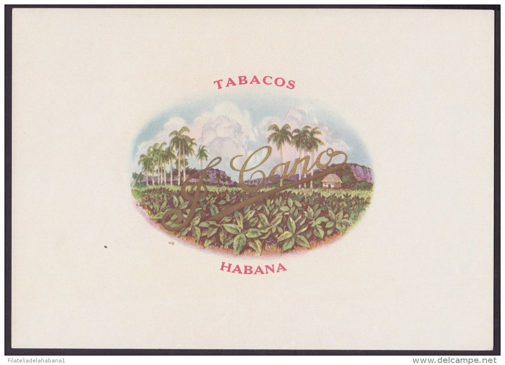 T93 CUBA TOBACCO. CIRCA 1930. LEBEL FABRICA DE TABACOS T CANOS. - Labels