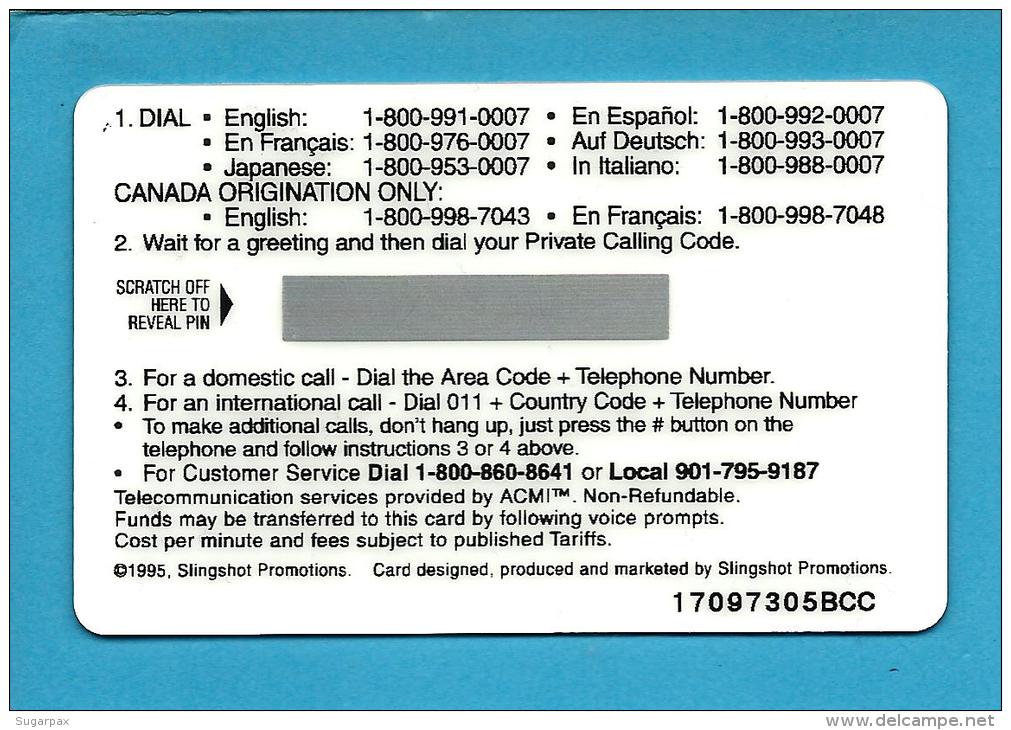 USA - Coca Cola - The NASA Space Can - MINT - 1995 - $6 Telecard - 2 Scans - Advertising