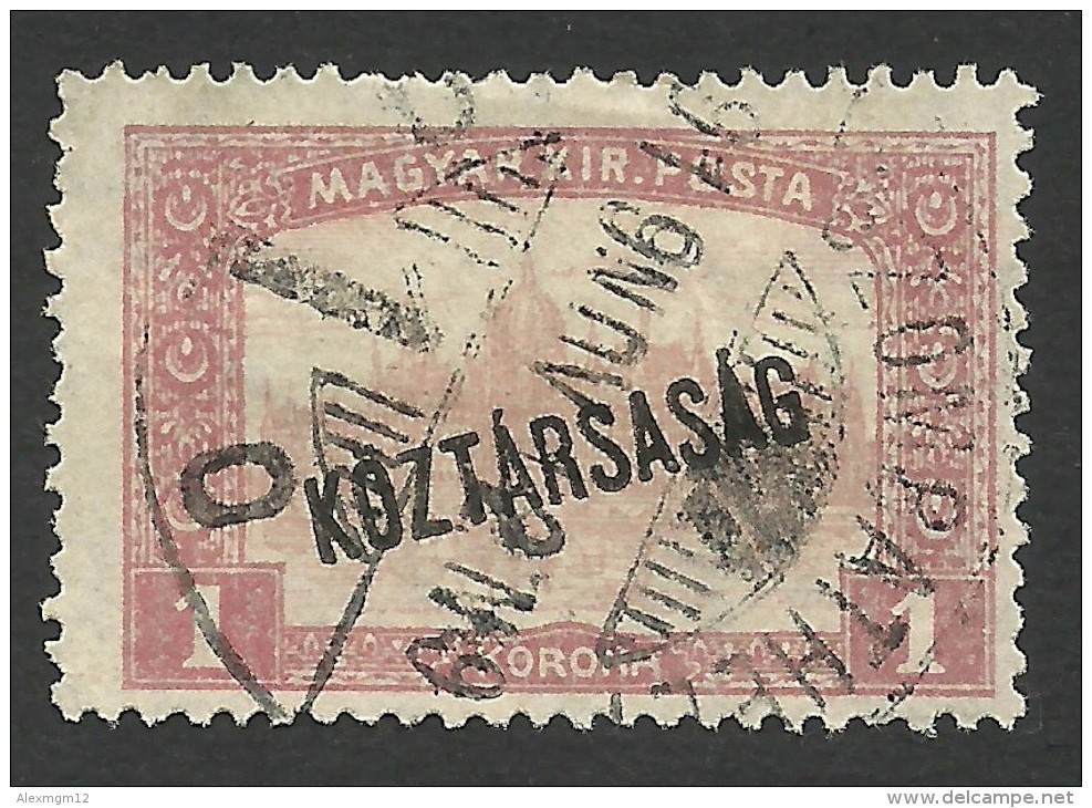 Hungary, 1 K. 1918, Sc # 163, Used. - Used Stamps