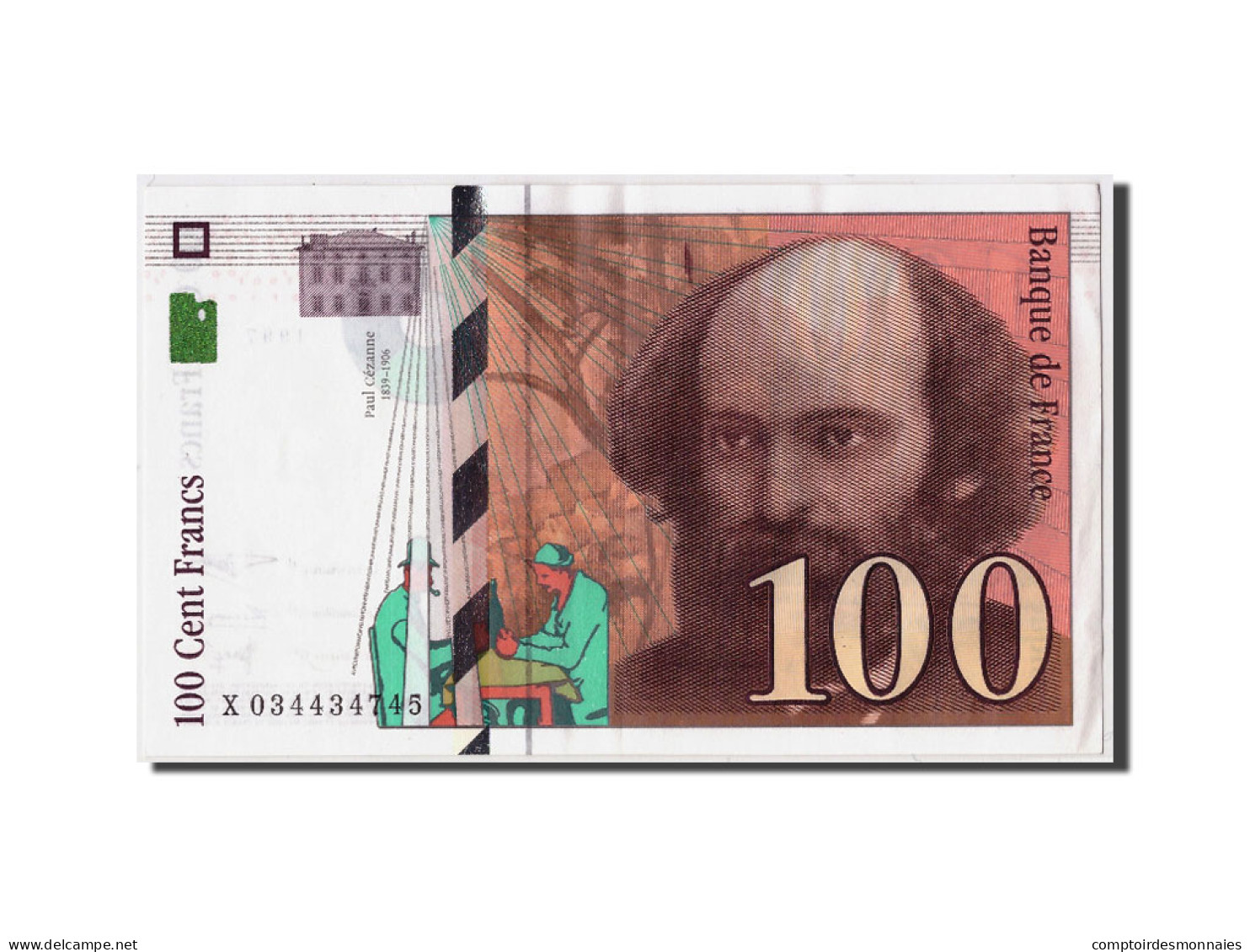 Billet, France, 100 Francs, 100 F 1997-1998 ''Cézanne'', 1997, SUP - 100 F 1997-1998 ''Cézanne''