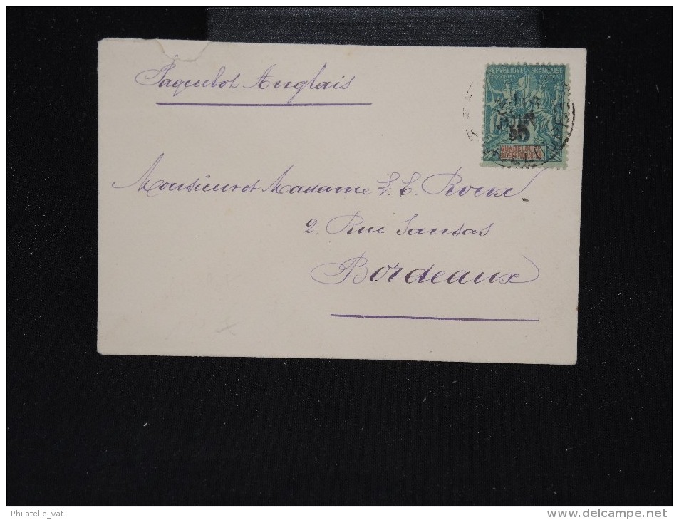 FRANCE - GUADELOUPE - Enveloppe ( Petit Format ) Pour Bordeaux Par Voie Anglaise - Aff Type Groupe - à Voir - Lot P10006 - Lettres & Documents