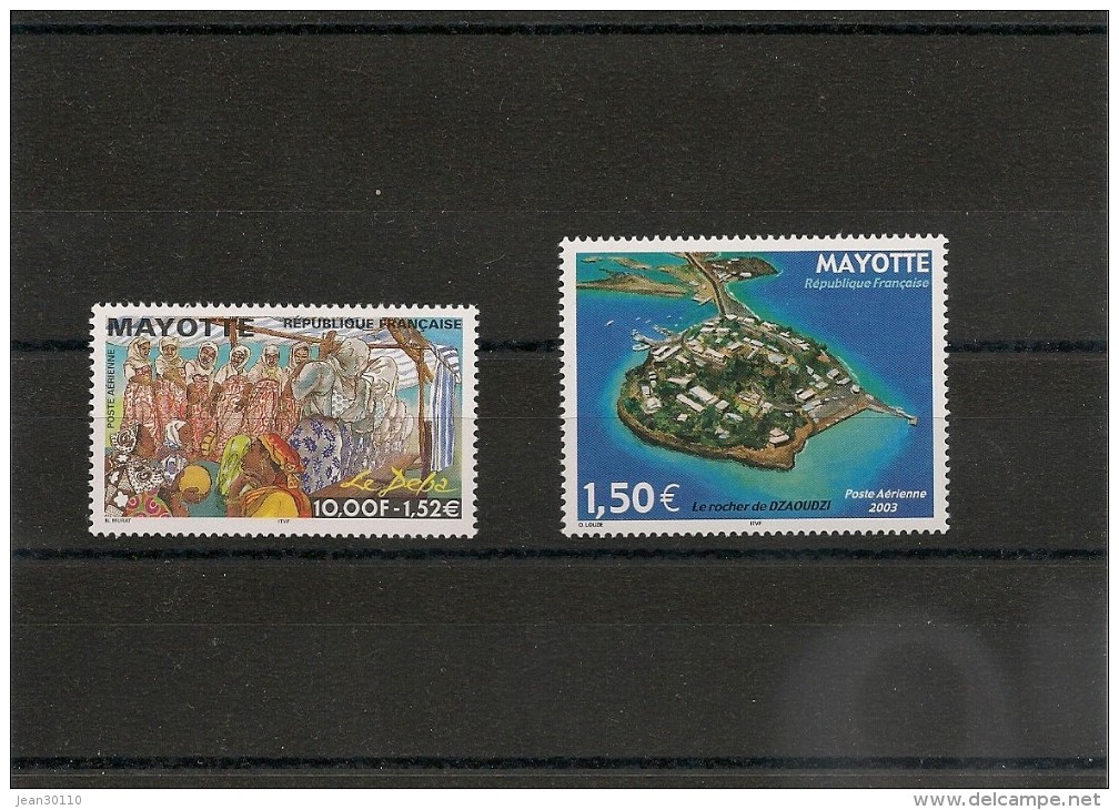 MAYOTTE P.A. Années 1999-2003 N°Y/T :4 Et 6** - Posta Aerea