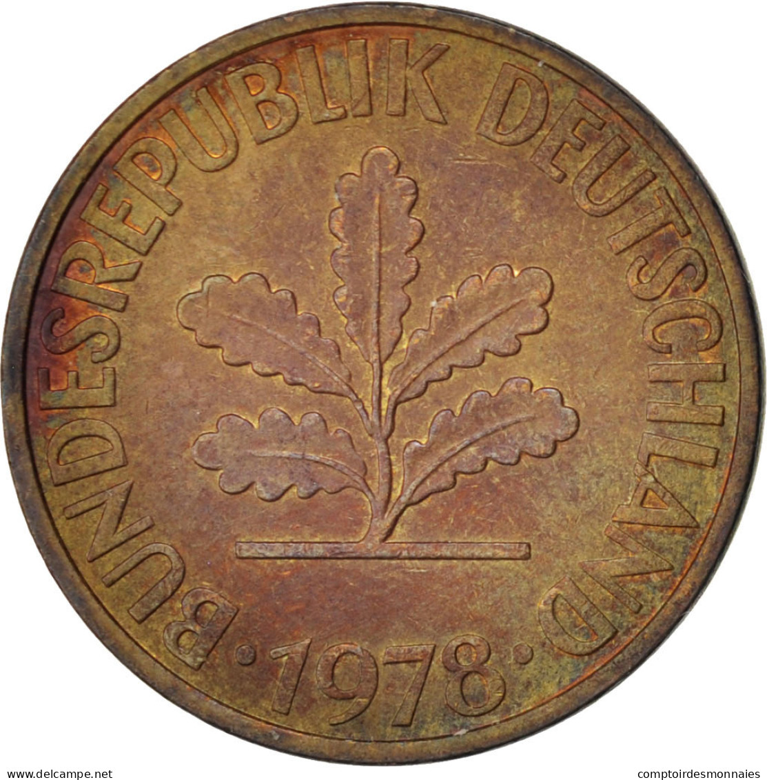 Monnaie, République Fédérale Allemande, 10 Pfennig, 1978, Stuttgart, SUP - 10 Pfennig