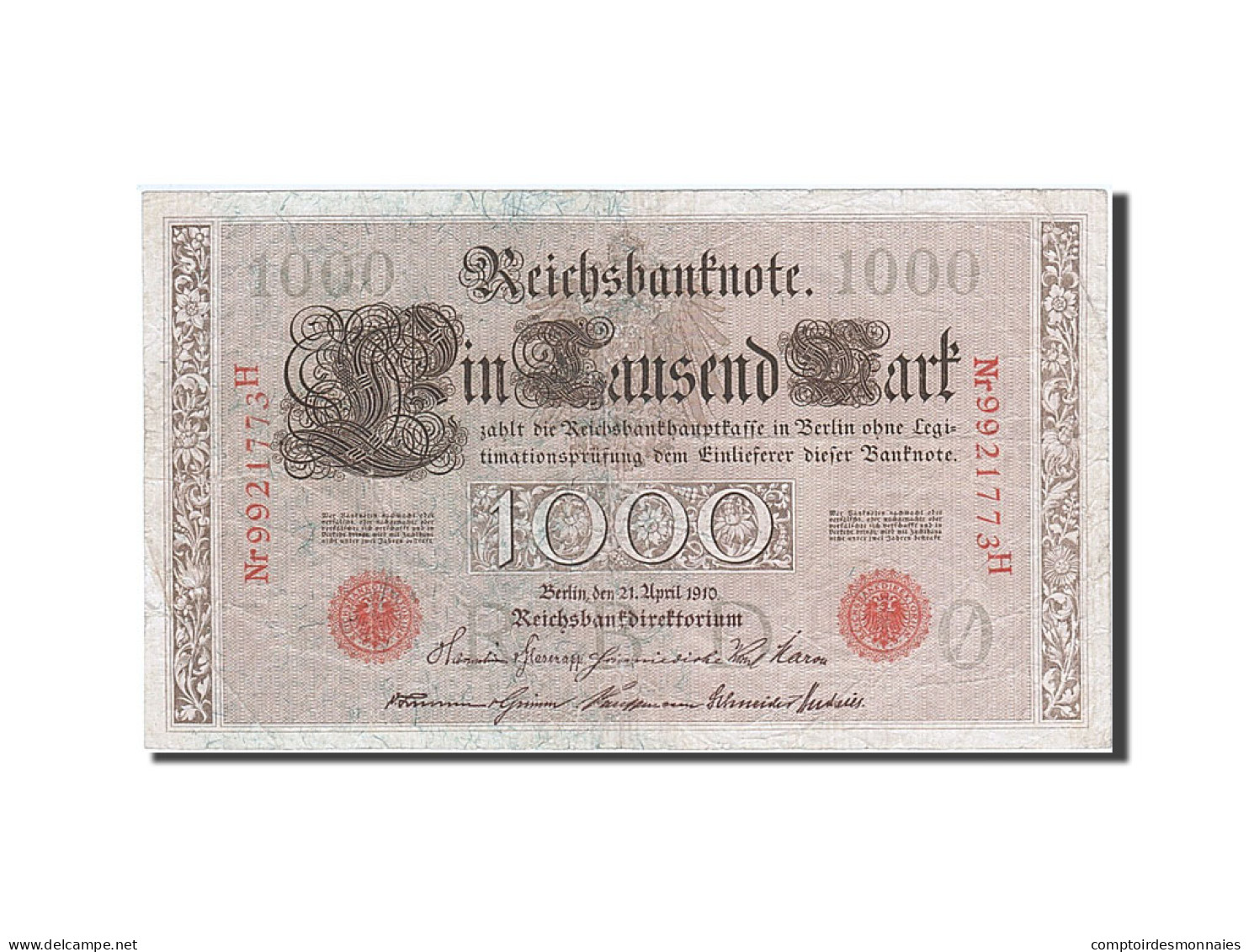 Billet, Allemagne, 1000 Mark, 1910, 1910-04-21, TB - 1.000 Mark