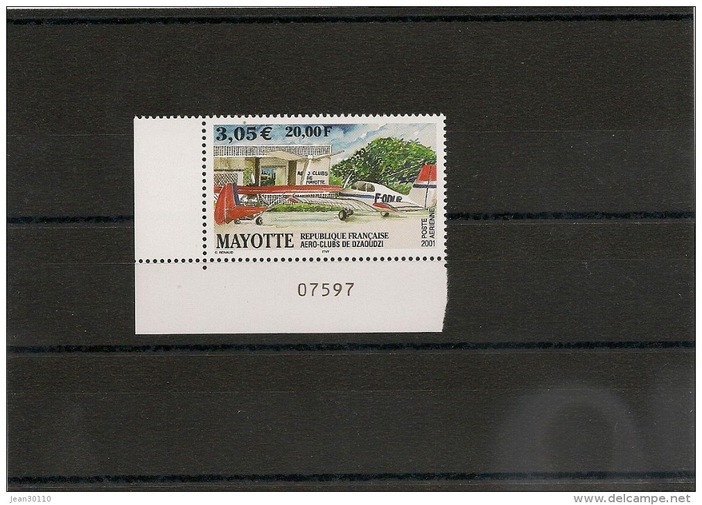 MAYOTTE P.A. Année 2001 N°Y/T :5** - Luftpost