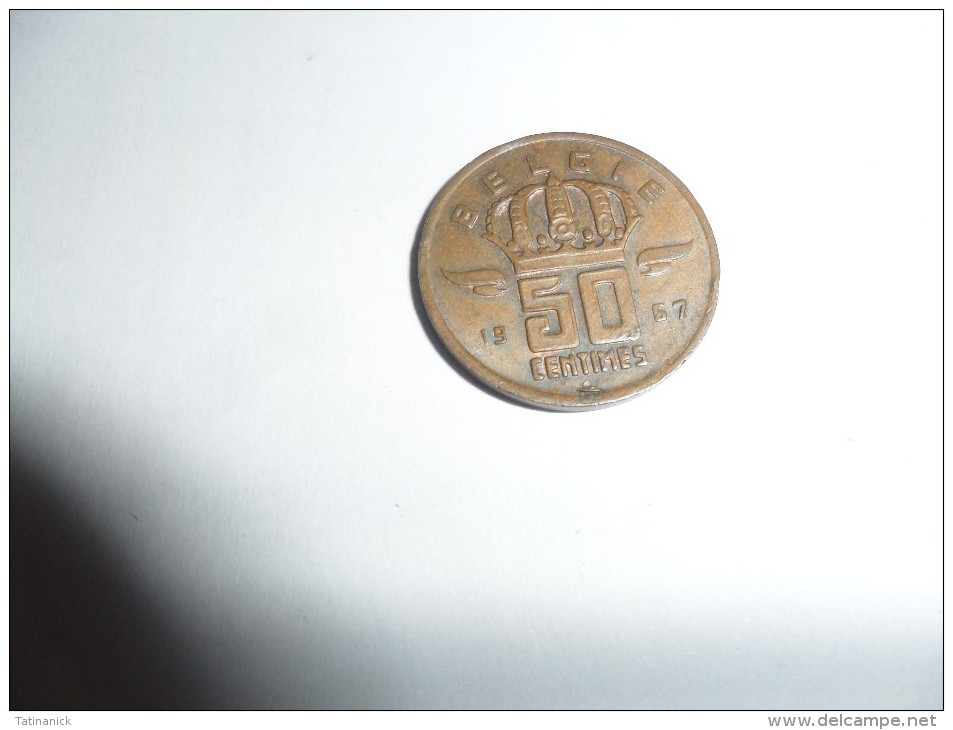 50 Centimes 1967 Type Mineur En Néerlandais - 50 Cent