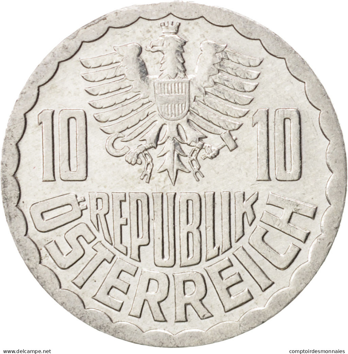 Monnaie, Autriche, 10 Groschen, 1989, SUP, Aluminium, KM:2878 - Autriche