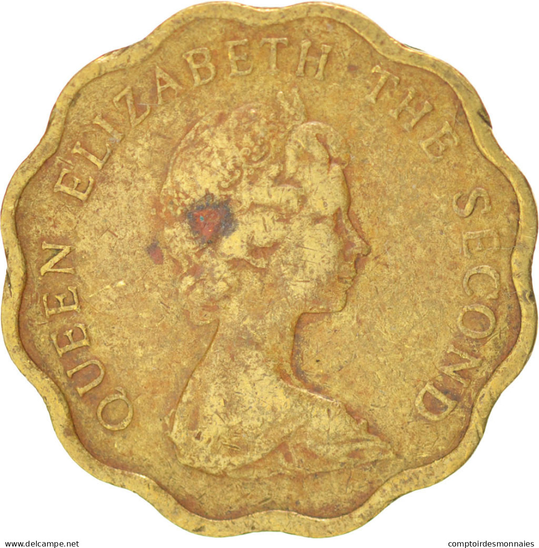 Monnaie, Hong Kong, Elizabeth II, 20 Cents, 1977, TTB, Nickel-brass, KM:36 - Hong Kong