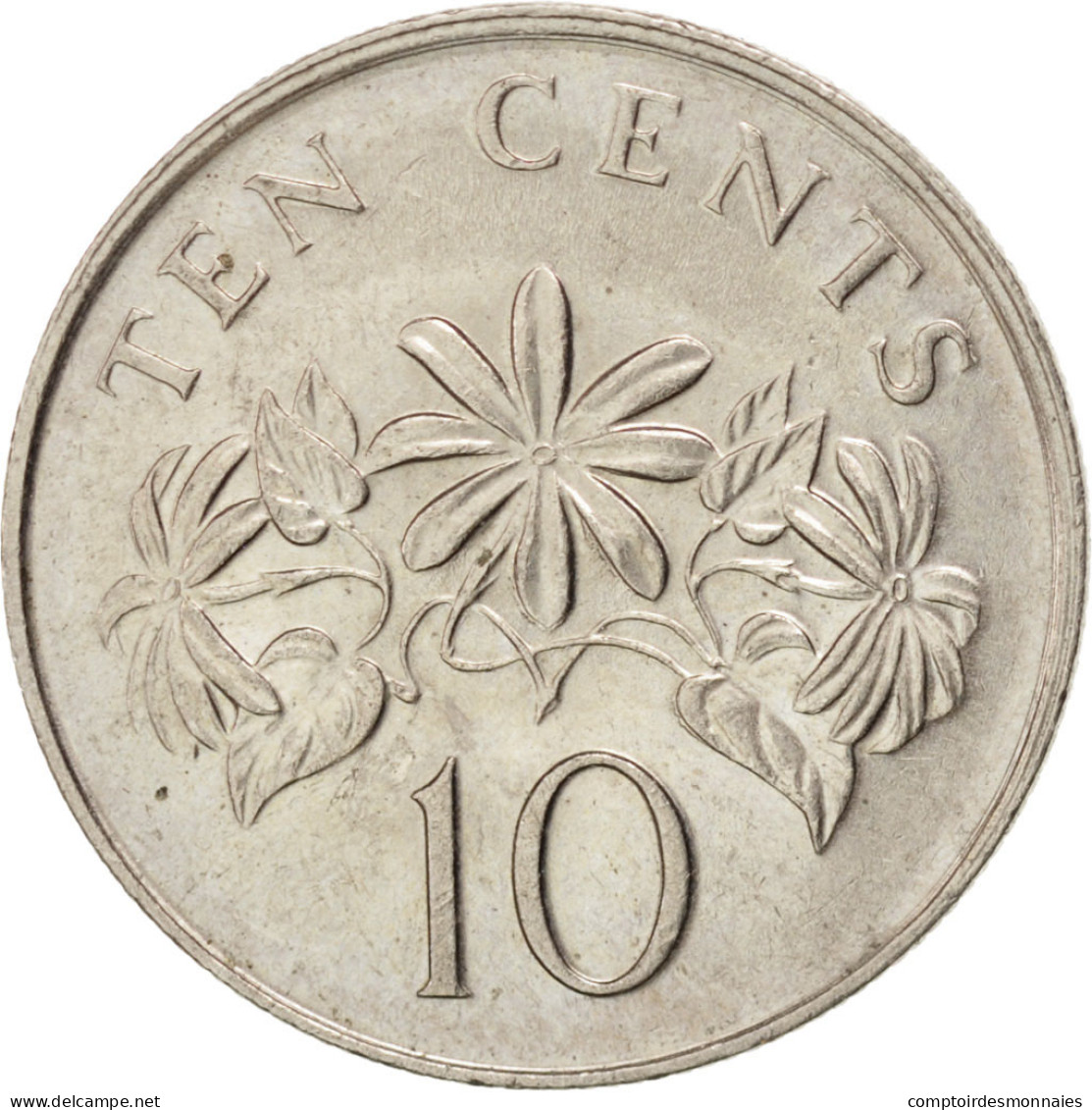 Monnaie, Singapour, 10 Cents, 1986, SPL, Copper-nickel, KM:51 - Singapour