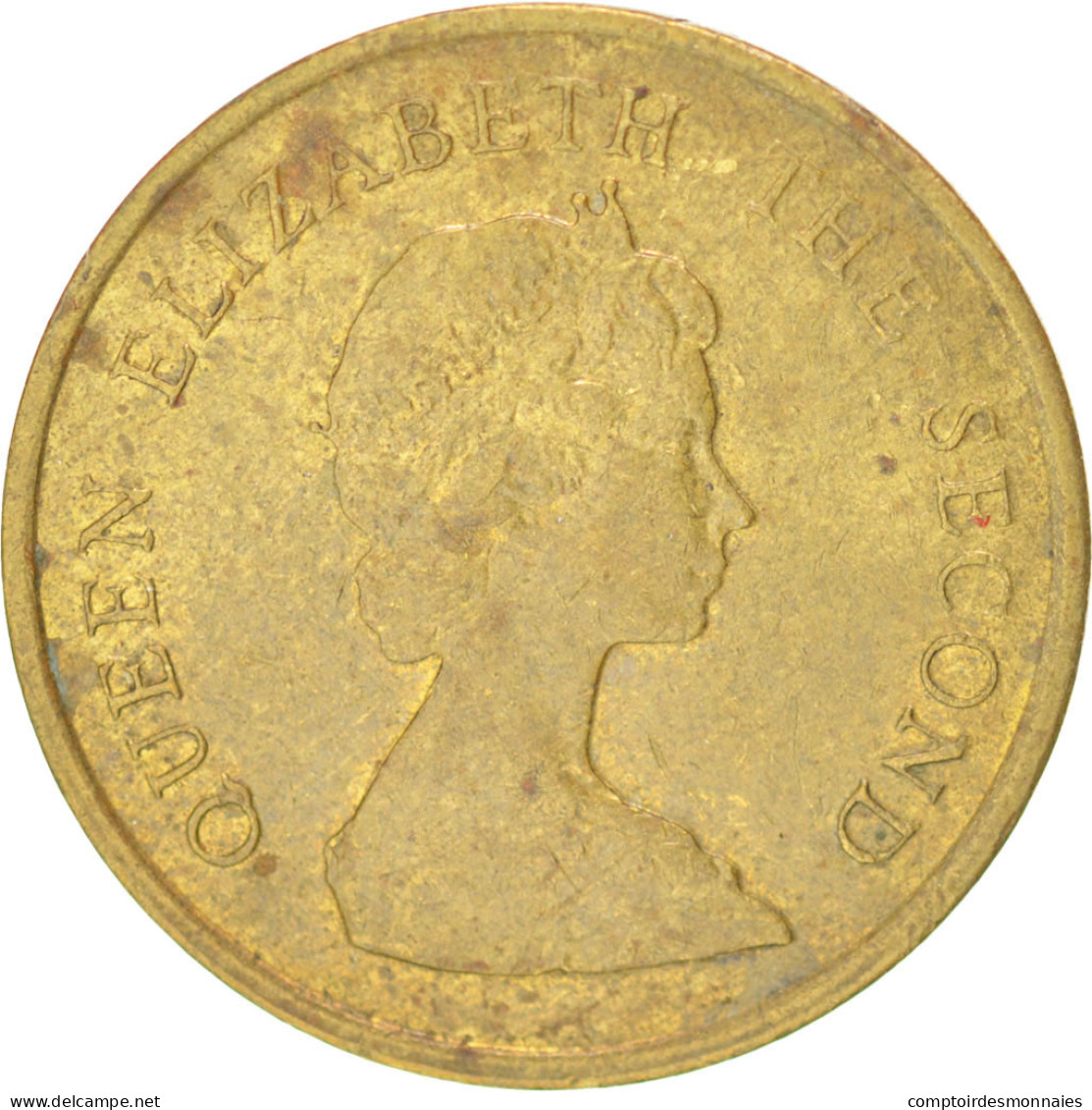 Monnaie, Hong Kong, Elizabeth II, 10 Cents, 1983, TTB+, Nickel-brass, KM:49 - Hong Kong