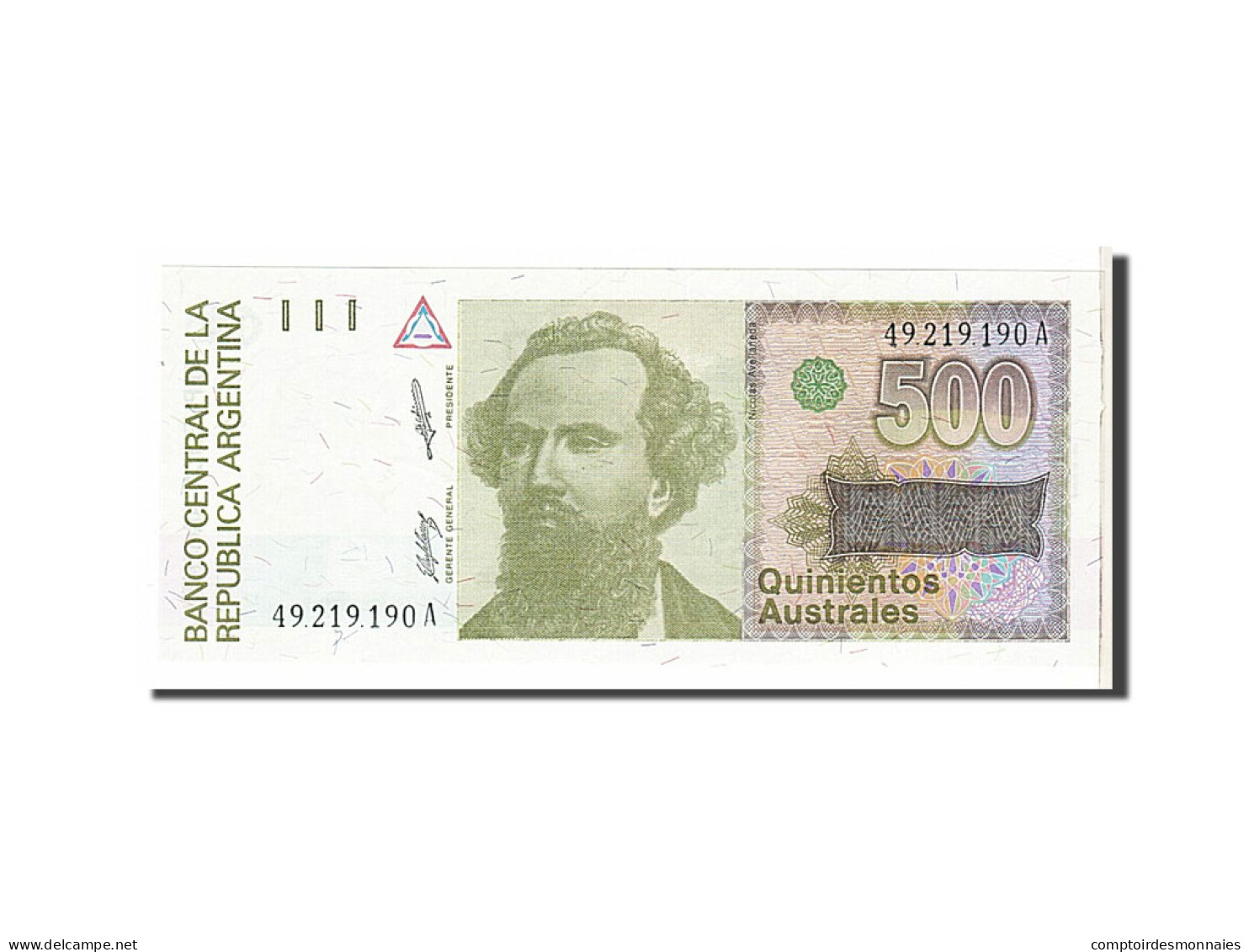 Billet, Argentine, 500 Australes, 1988, KM:328b, SPL - Argentine