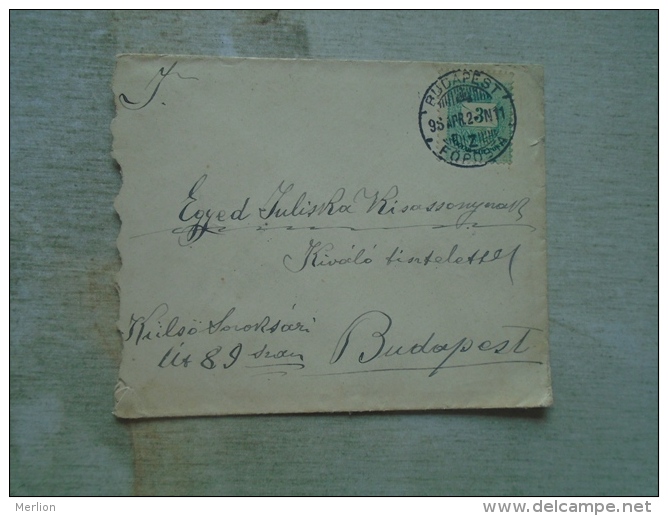 Hungary   Cover  - Budapest Föposta  1898  3 F    D131986 - Brieven En Documenten