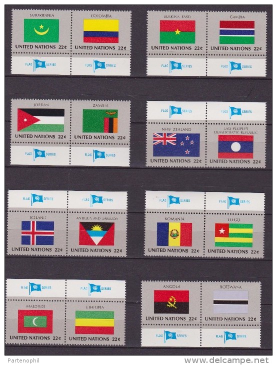 ONU - UNITED NATIONS (NEW YORK) - BANDIERA FLAG  MNH 1986 - Stamps