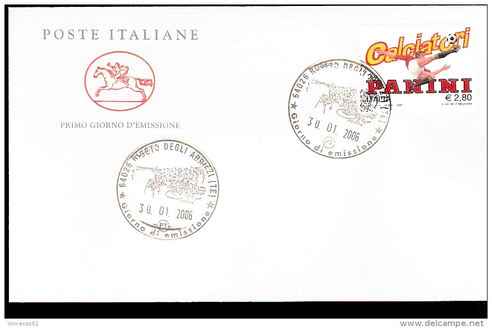 2006 ANNULLO FDC Omaggio Alla Panini S.p.A. - Altri & Non Classificati