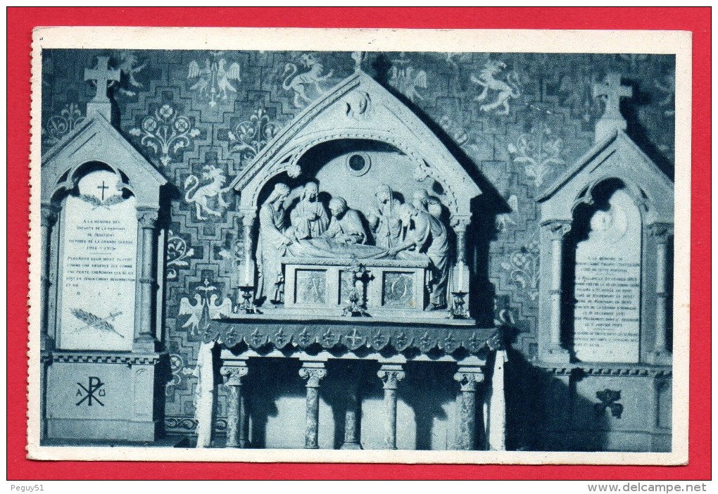 57. Montigny-les-Metz. Eglise St. Joseph. Tombeau De L'Abbé Chatelain Et Monument Aux Morts 1914-18.  1939 - Autres & Non Classés