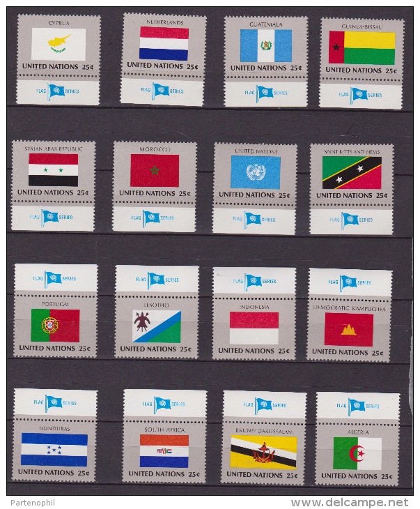 ONU - UNITED NATIONS (NEW YORK) - BANDIERA FLAG  MNH 1988 - Stamps