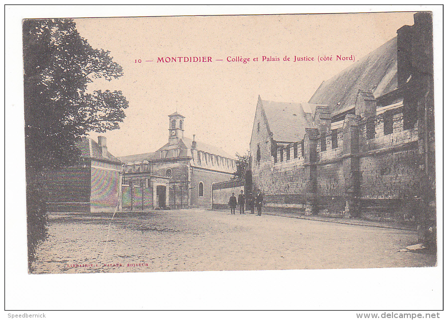 24529 Montdidier (Dep.80) Collége Et Palais De Justice (coté Nord) 10 Lib Vallée - Montdidier