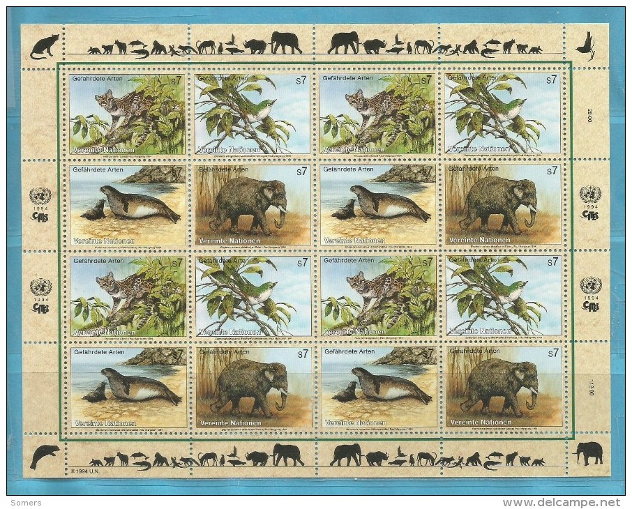 BLOK SHEET WIEN VN 1994  DIEREN / ANIMALS **.  ZIE / VOIR / LOOK SCAN .!!!!! SUPER SALE !!!!!... VNW20 - Other & Unclassified