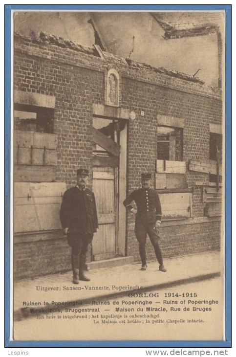 BELGIQUE -- Poperinge - Ruines..Rue De Bruges - Poperinge