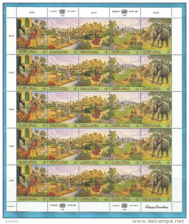 BLOK SHEET WIEN VN 1996 DIEREN OLIFANT / ELEPHANT **.  ZIE / VOIR / LOOK SCAN .!!!!! SUPER SALE !!!!!... VNW23 - Autres & Non Classés