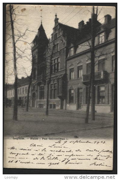 ISEGHEM IZEGEM Huize Pax Intrandibus Gebruilkt 1903 - Izegem