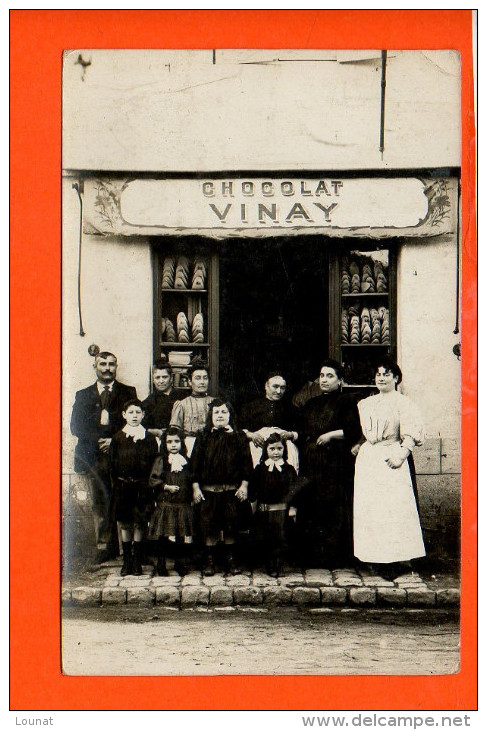 Chocolat VINAY- Carte Photo - Commerce - - Autres & Non Classés