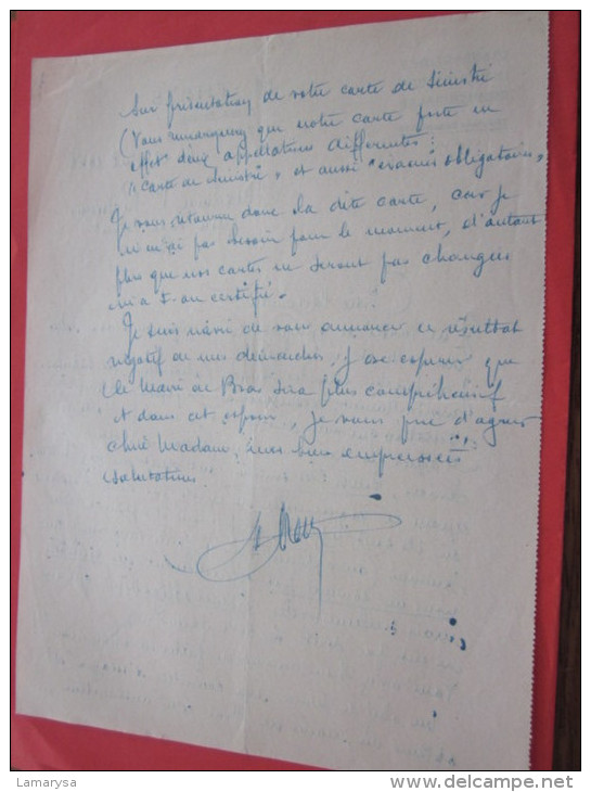 1948 DOCUMENT ASS PROPRIETAIRES Evacués OBLIGATOIRES DE MONTREDON DEPT DES BDR SERVICE DES REFUGIES SUIVI LETTRE LIRE >> - Documentos Históricos