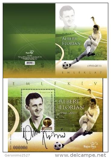 HUNGARY 2012 PEOPLE Famous Hungarian Football Players FLORIAN ALBERT - Fine Booklet MNH - Ongebruikt