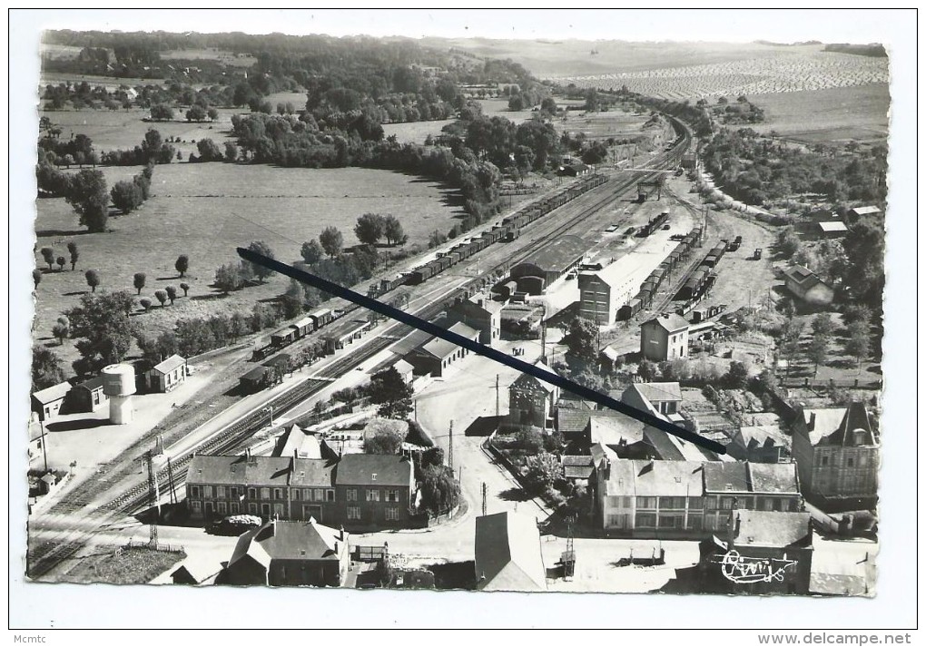 CPSM  - Montcornet  - Vue Aérienne - La Gare - Sonstige & Ohne Zuordnung