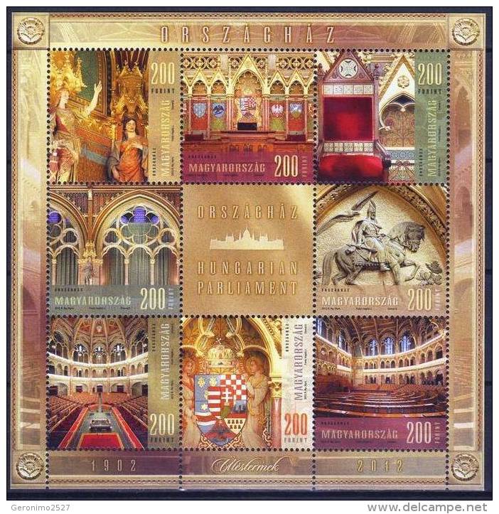 HUNGARY 2012 HISTORY Architecture Buildings HUNGARIAN PARLIAMENT - Fine S/S MNH - Neufs