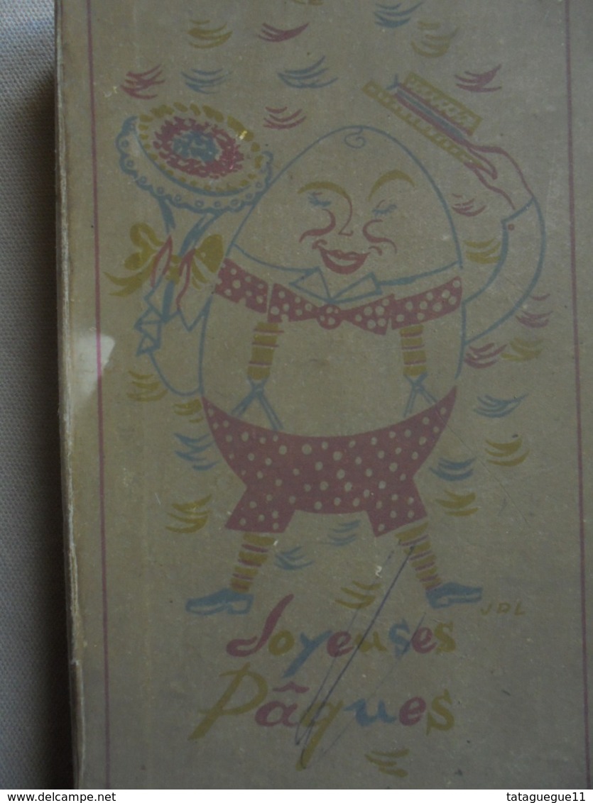 Ancienne Boite De Chocolats "Joyeuses Pâques" Création ELRIGE Paris - Ostern