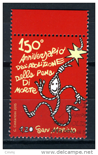 2015 - SAN MARINO - SAINT-MARIN - 150° Anniv Della Abolizione Pena Di Morte A San MARINO  -  Used - Used Stamps