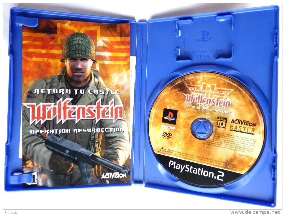 JEU PC  - PLAYSTATION 2 - RETURN TO CASTLE WOLFENSTEIN OPERATION RESURECTION - Playstation 2