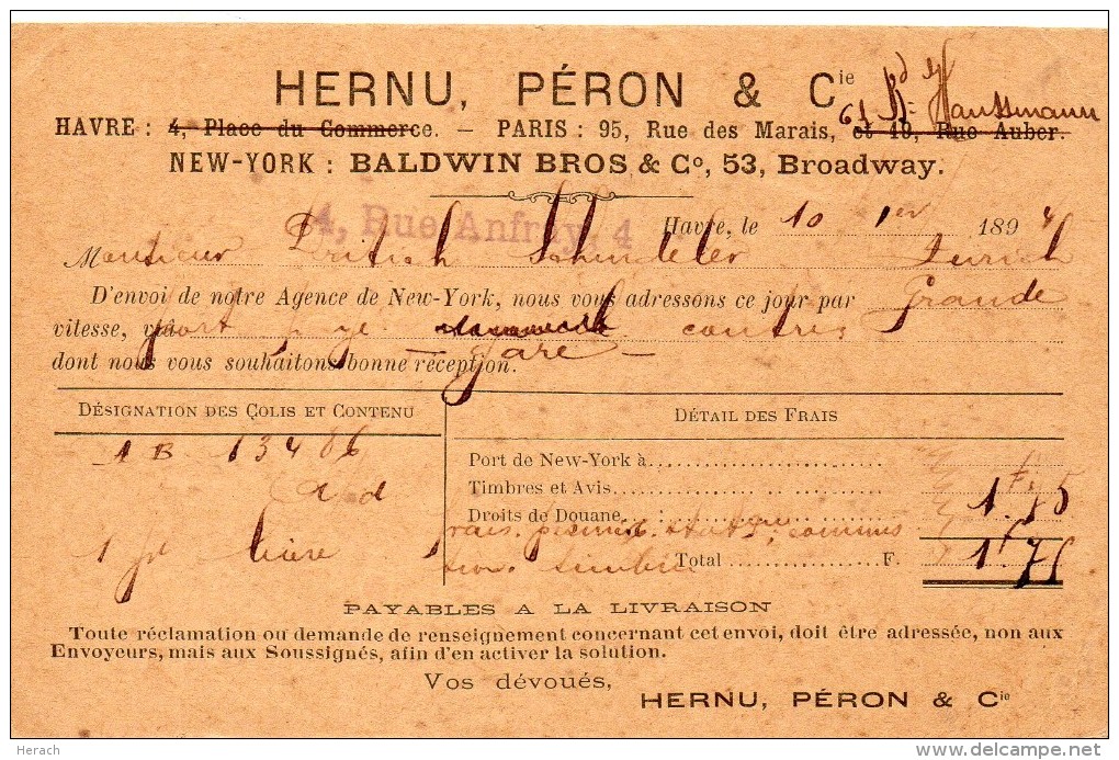 FRANCE ENTIER POSTAL REPIQUE POUR LA SUISSE 1897 - Overprinter Postcards (before 1995)
