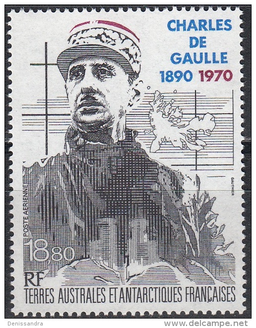 TAAF 1991 Michel 282 Neuf ** Cote (2005) 10.00 € Général Charles De Gaulle - Neufs