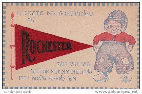 New York Rochester Dutch Boy Pennant Series 1913 - Rochester