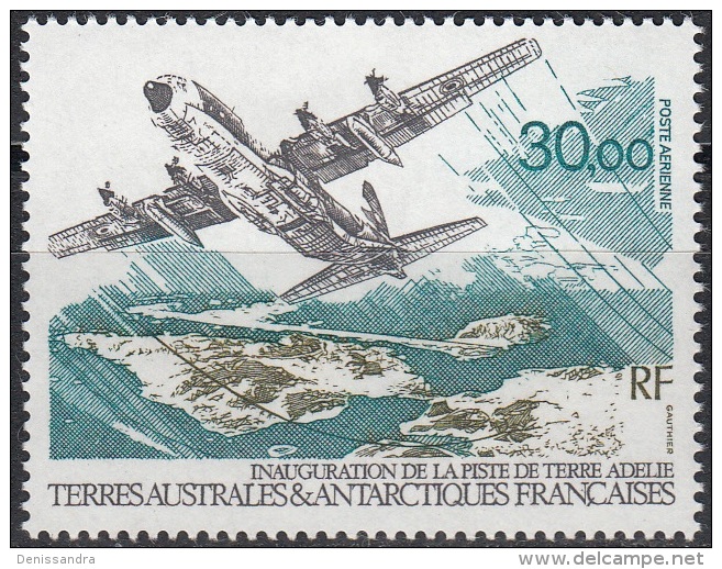 TAAF 1993 Yvert Poste Aérienne 128 Neuf ** Cote (2015) 14.20 Euro Avion Et Piste De Terre Adélie - Posta Aerea