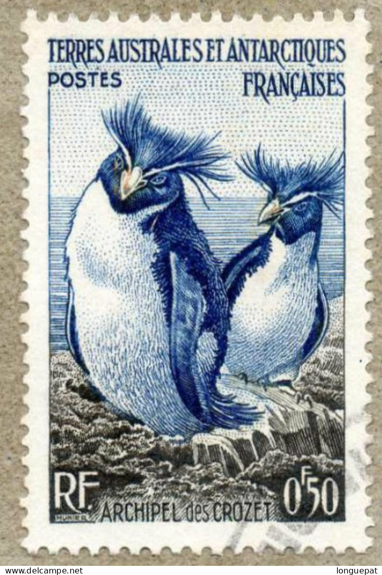 T.A.A.F. - Faune - Oiseau - Gorfou Doré (Eudyptes Chrysolophus)  - - Used Stamps